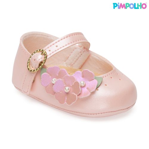 sapatilha flora infantil pimpolho rosa