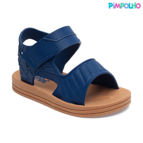 Sandália infantil papete pop marinho