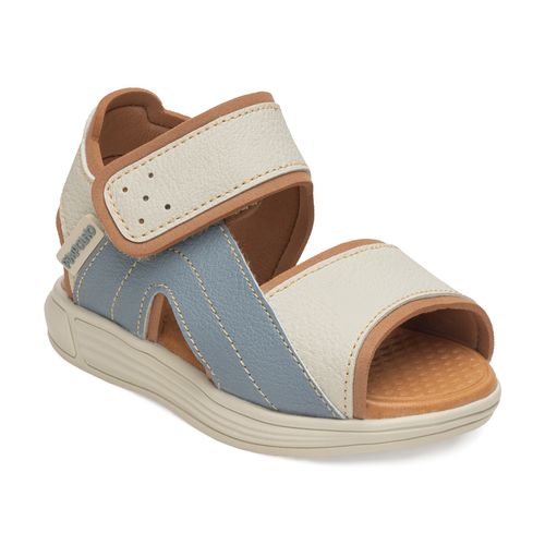 Sandália infantil papete trekker Pimpolho azul/bege