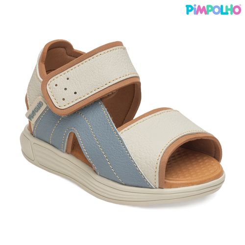 Sandália infantil papete trekker Pimpolho azul/bege