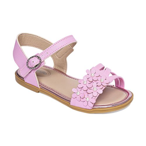 Sandália infantil flora Pimpolho rosa