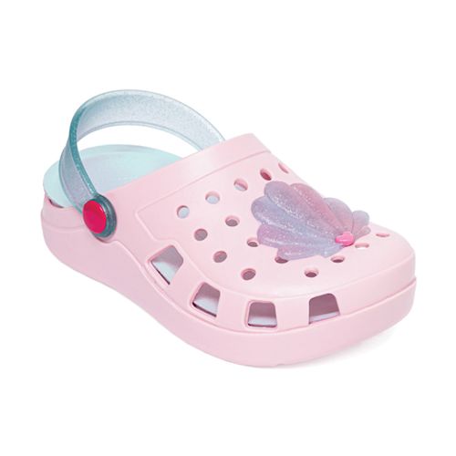 Sandália infantil  babuche colore rosa