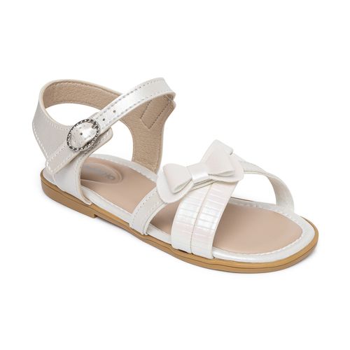 Sandália infantil glam Pimpolho branca
