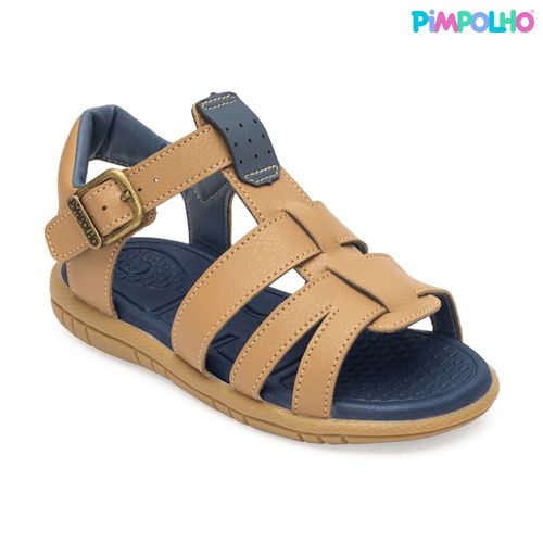 Sandália infantil casual Pimpolho bege