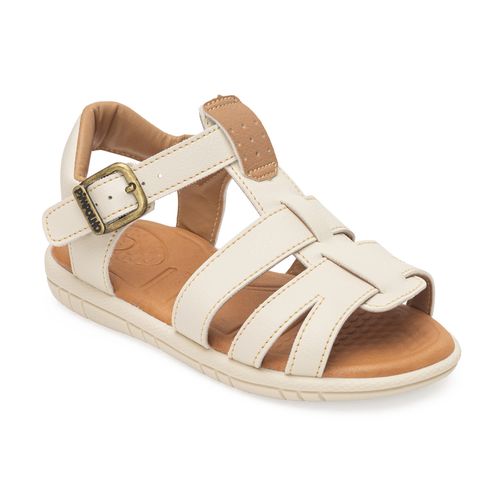Sandália infantil casual Pimpolho off white