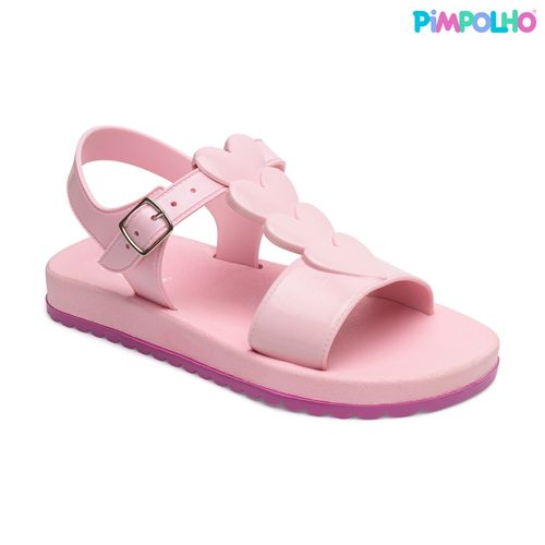 Sandália infantil colore rosa