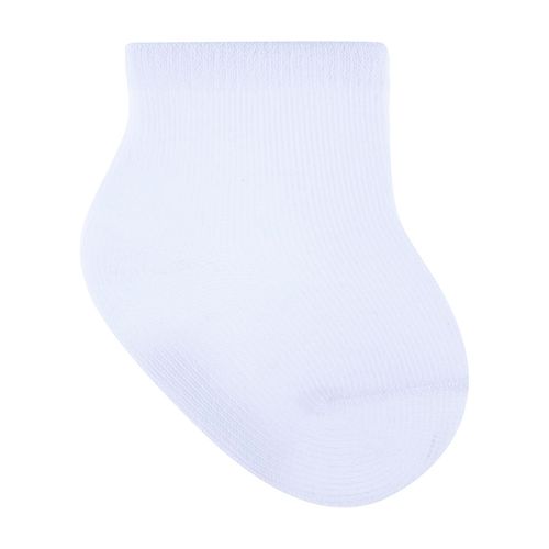 Kit meia lisa 3 prs/tag cano baixo 00-15 branca unissex Pimpolho