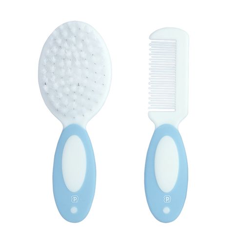 Kit escova e pente para bebê masculino Pimpolho