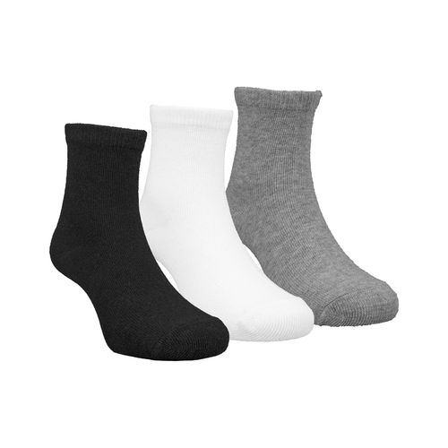 Kit meia lisa 3 prs/tag cano alto 21-25 unissex Pimpolho