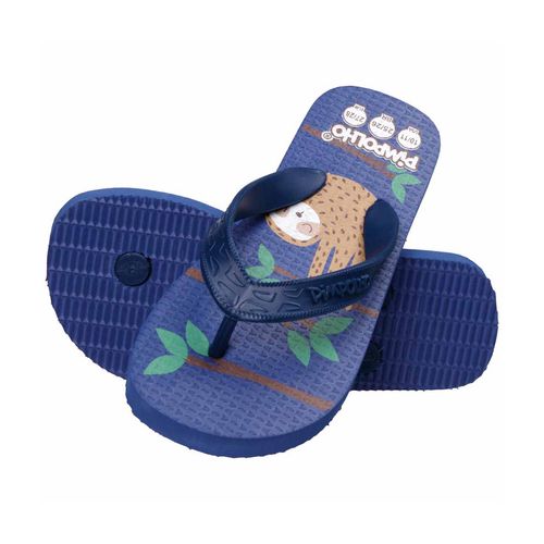 Sand praiana kids Azul/Preguiça masc Pimpolho