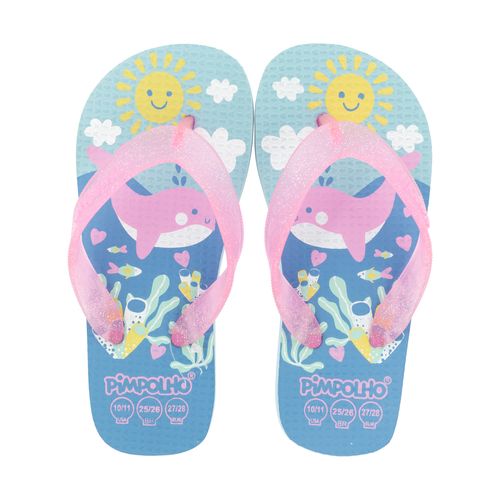 Sand praiana kids Azul/Baleia fem Pimpolho