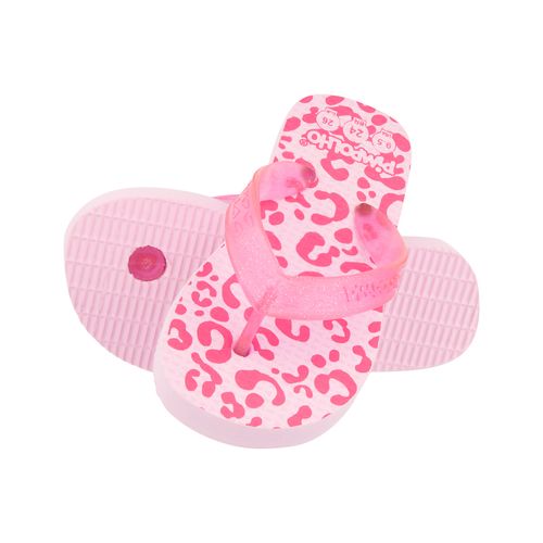 Sand praiana kids Rosa/Onça fem Pimpolho