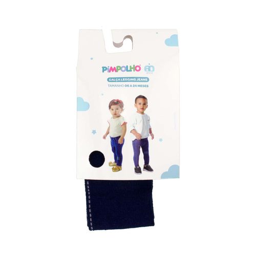 Calça legging jeans 06-24 meses unissex Pimpolho