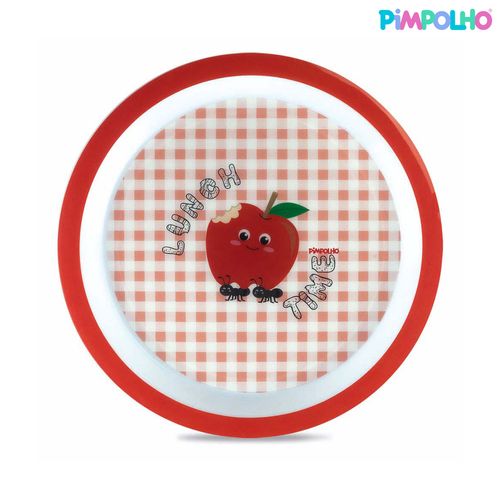 Prato raso individual feminino Pimpolho