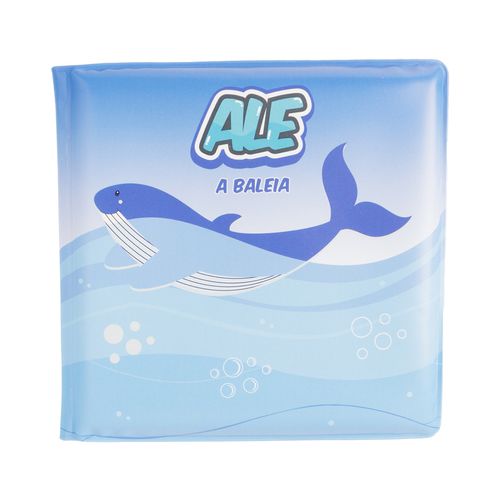 Livro de banho com bichinho baleia unissex Pimpolho