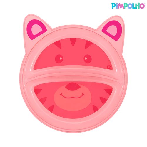 Prato bichinho com divisória tigre feminino Pimpolho