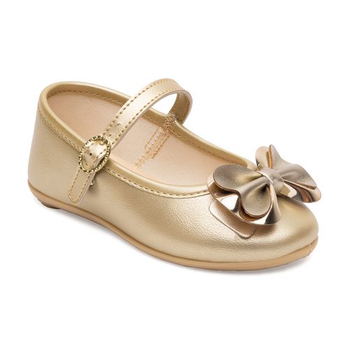 Sapatilha boneca infantil Pimpolho dourada