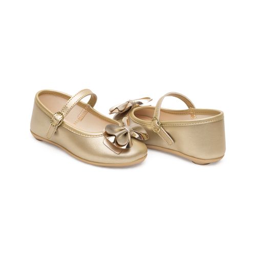 Sapatilha boneca infantil Pimpolho dourada