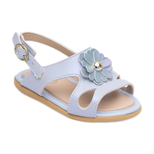 Sandália infantil flora Pimpolho azul