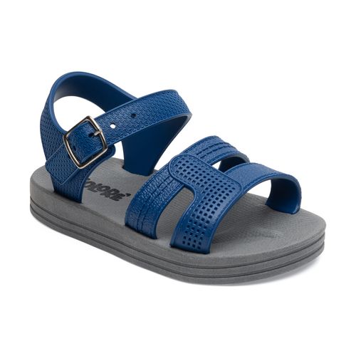 Sandália infantil aventura azul/cinza
