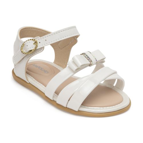 Sandália infantil glam Pimpolho branca