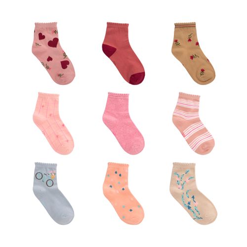 Kit meia colorida C/3 pares tag 35-38 fem Pimpolho