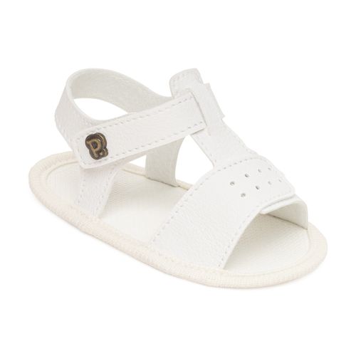 Sandália infantil batizado Pimpolho branca