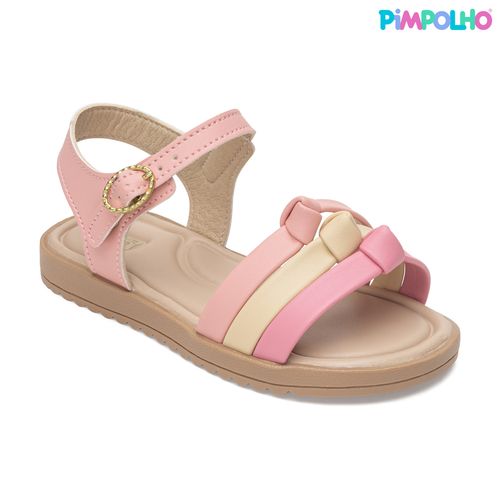 Sandália infanti arco iris pimpolho rosa