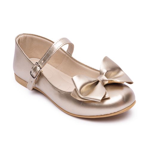 Sapatilha boneca infantil Pimpolho dourada