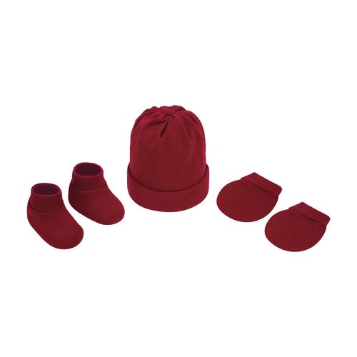 Kit gorro luva e sapato RN unissex Pimpolho