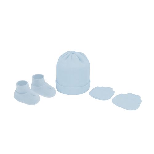 Kit gorro luva e sapato RN masculino Pimpolho