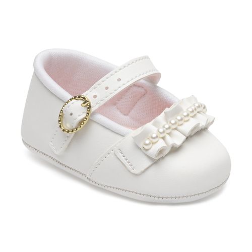 sapatilha batizado infantil pimpolho branca