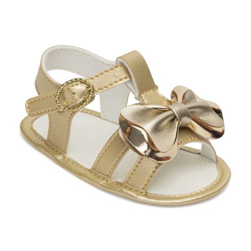 SandÃ¡lia infantil Pimpolho boneca dourada