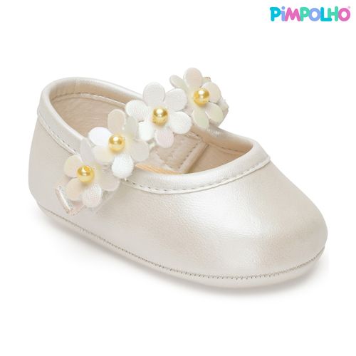 sapatilha batizado infantil pimpolho branca