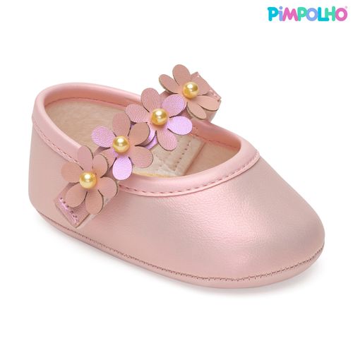 sapatilha flora infantil pimpolho rosa