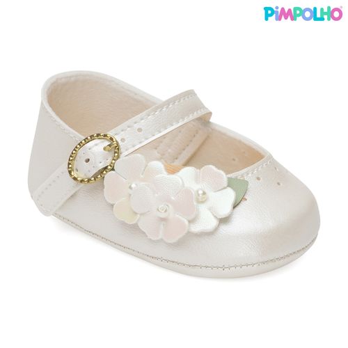 sapatilha batizado infantil pimpolho branca