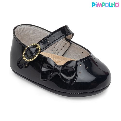 sapatilha boneca infantil pimpolho preta
