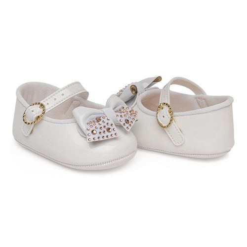 sapatilha batizado infantil pimpolho branca