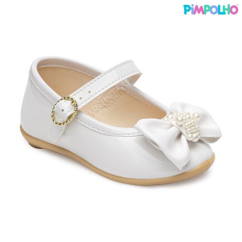 Sapatilha batizado infantil pimpolho branca