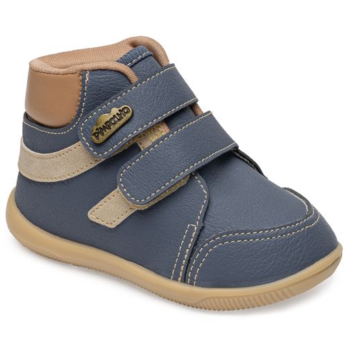 Bota casual infantil pimpolho azul