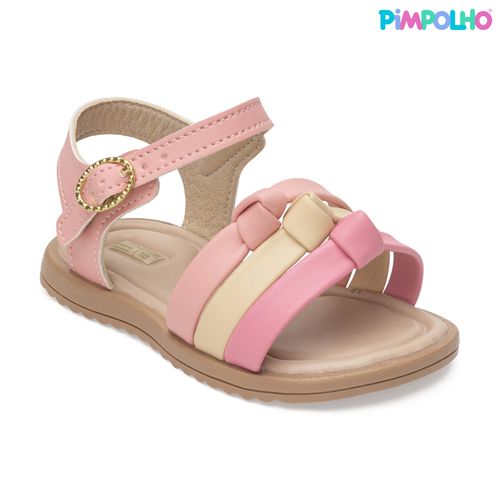 SandÃ¡lia infantil arco iris Pimpolho rosa
