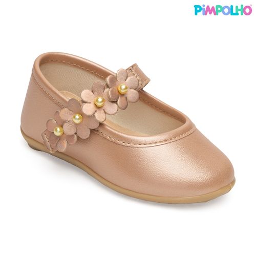 Sapatilha flora infantil pimpolho cobre