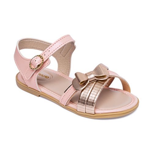 SandÃ¡lia infantil glam Pimpolho salmÃ£o
