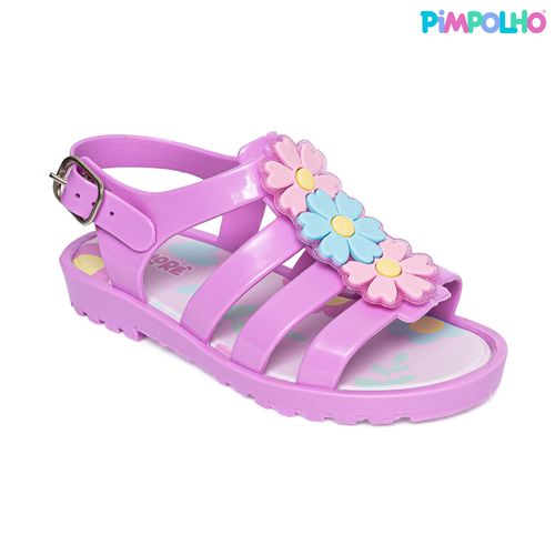SandÃ¡lia infantil gladiadora lilas
