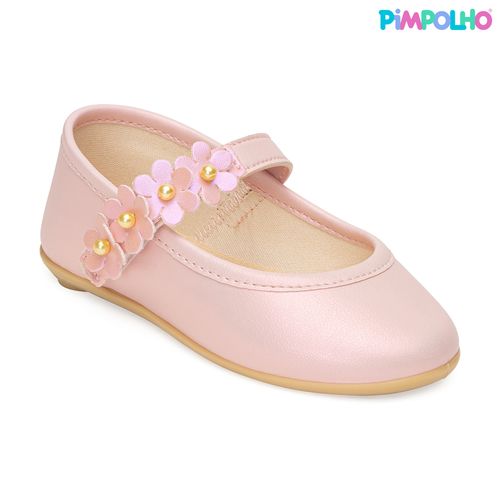 Sapatilha flora infantil Pimpolho rosa