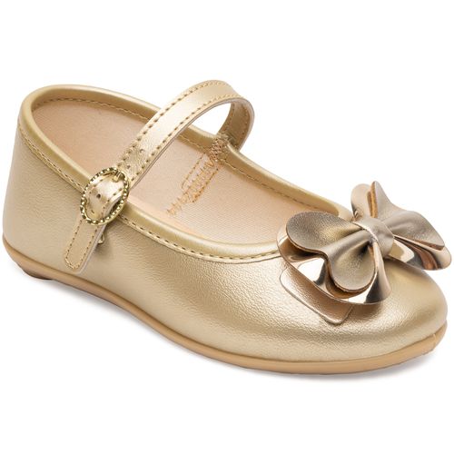 Sapatilha boneca infantil Pimpolho dourada