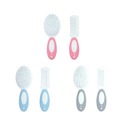 Kit escova e pente para bebÃª sortido Pimpolho