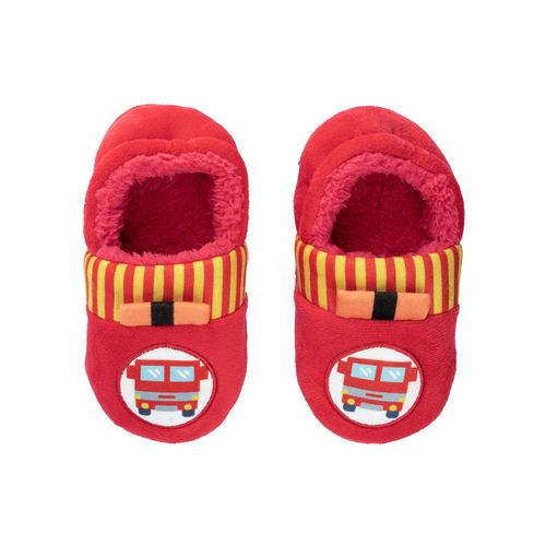 Pantufa kids vermelho carro de bombeiros masculino Pimpolho