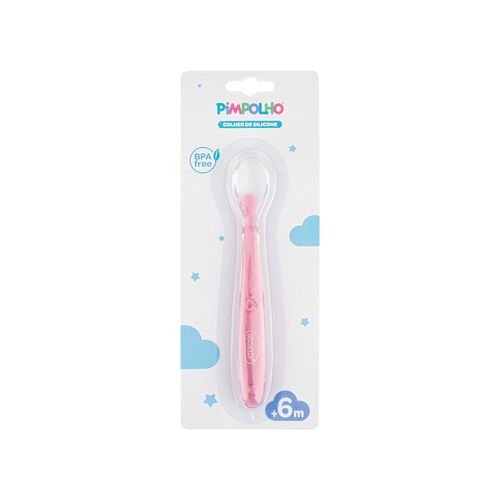 Colher infantil de silicone fem Pimpolho
