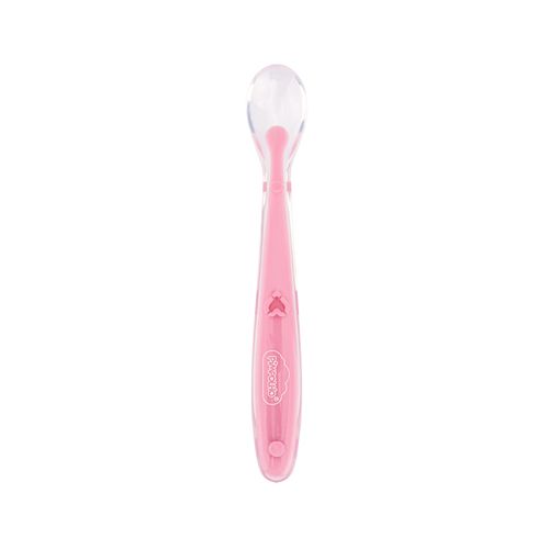 Colher infantil de silicone fem Pimpolho